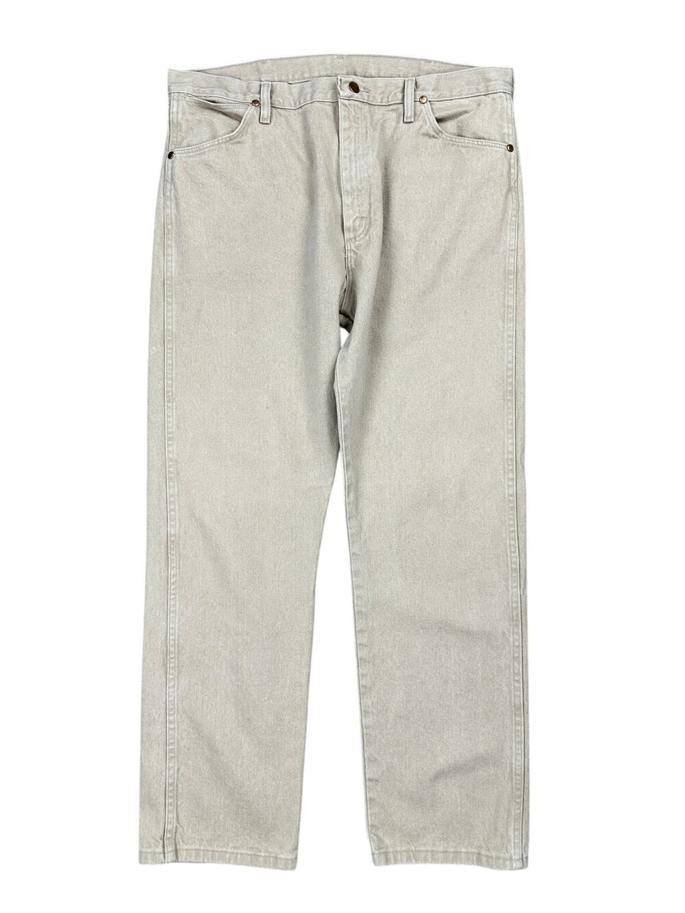 Wrangler Cowboy Cut Original Straight Fit Jeans Tan — Size 38x32